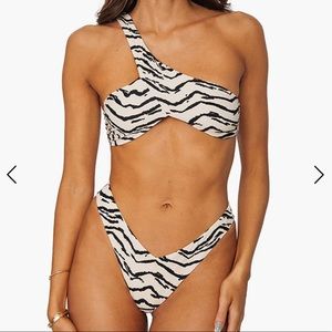 WeWoreWhat tiger bikini Medium top